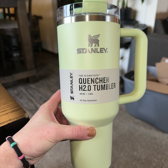 Green Stanley 40oz Pale Lime Pastel St Pattys Day Cup - Picture 9 of 10